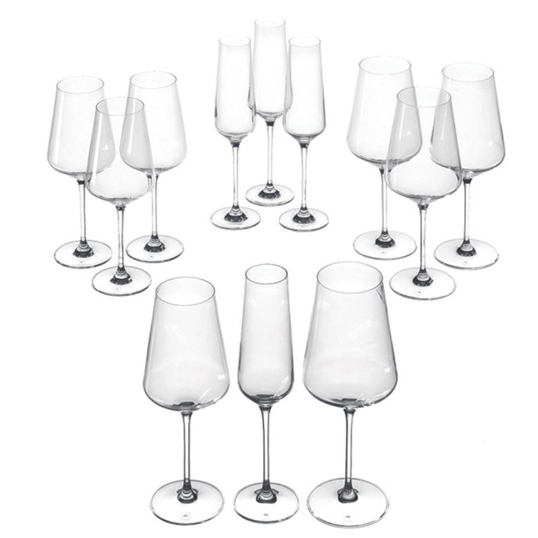 PUCCINI Wine Glass & Champagne Glass - 12-pack - 3