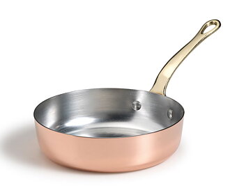 Agnelli Copper pan D10cm tin-plated, brass htg