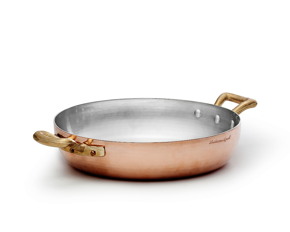 Agnelli Copper pan 28cm with 2 handles