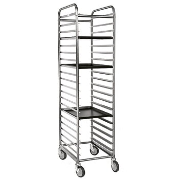 Trolley for GN trays, 20x 600x400 mm h=75 mm