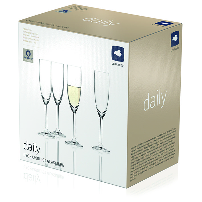 DAILY Champagneglas 200ml - 6-pack - 3