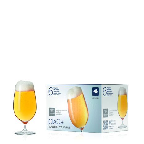 CIAO + Beer glass - 6-pack - 4