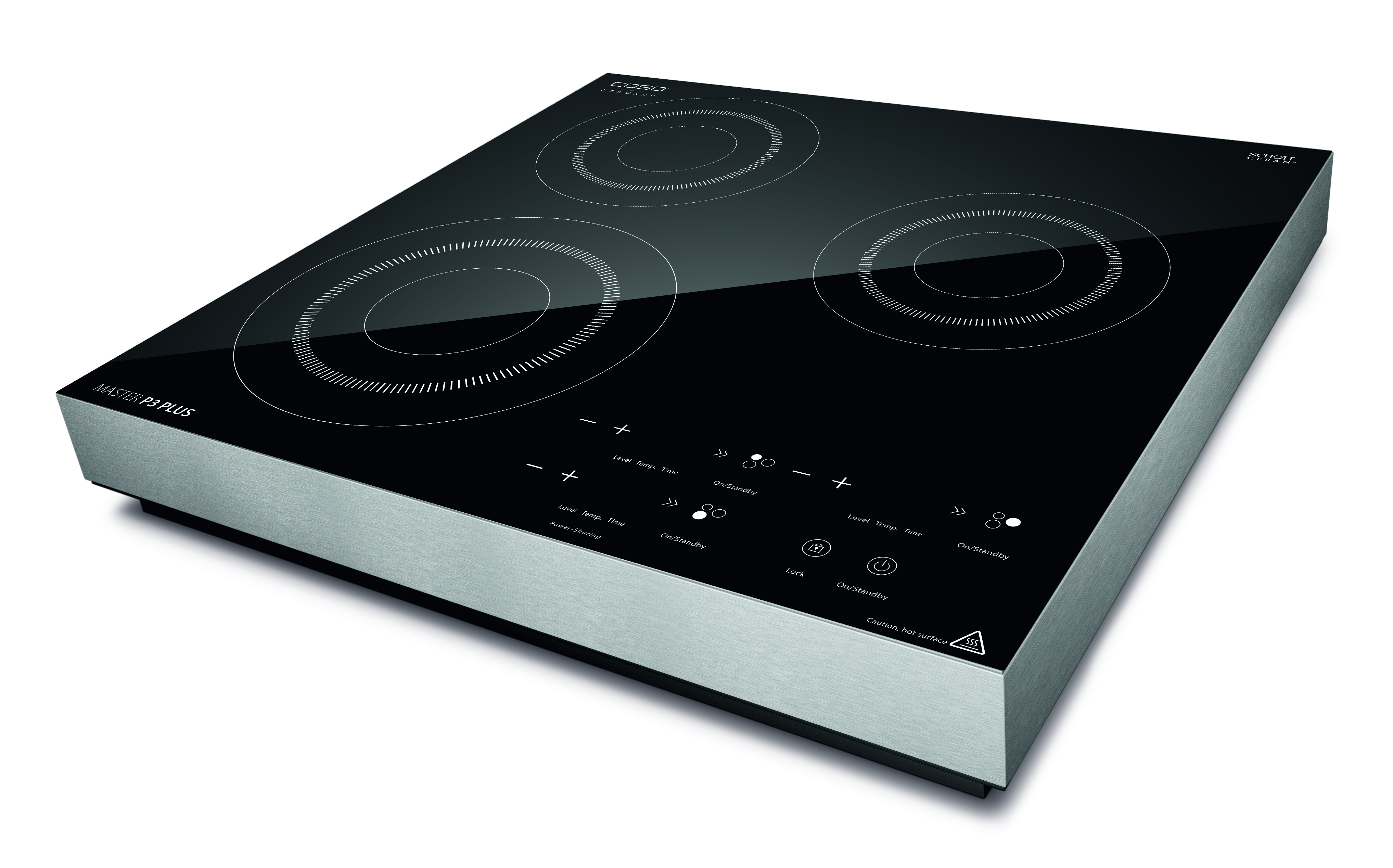 Caso Induction Master P3 Plus, med stålkant