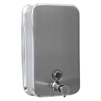 Soap dispenser in stainless steel