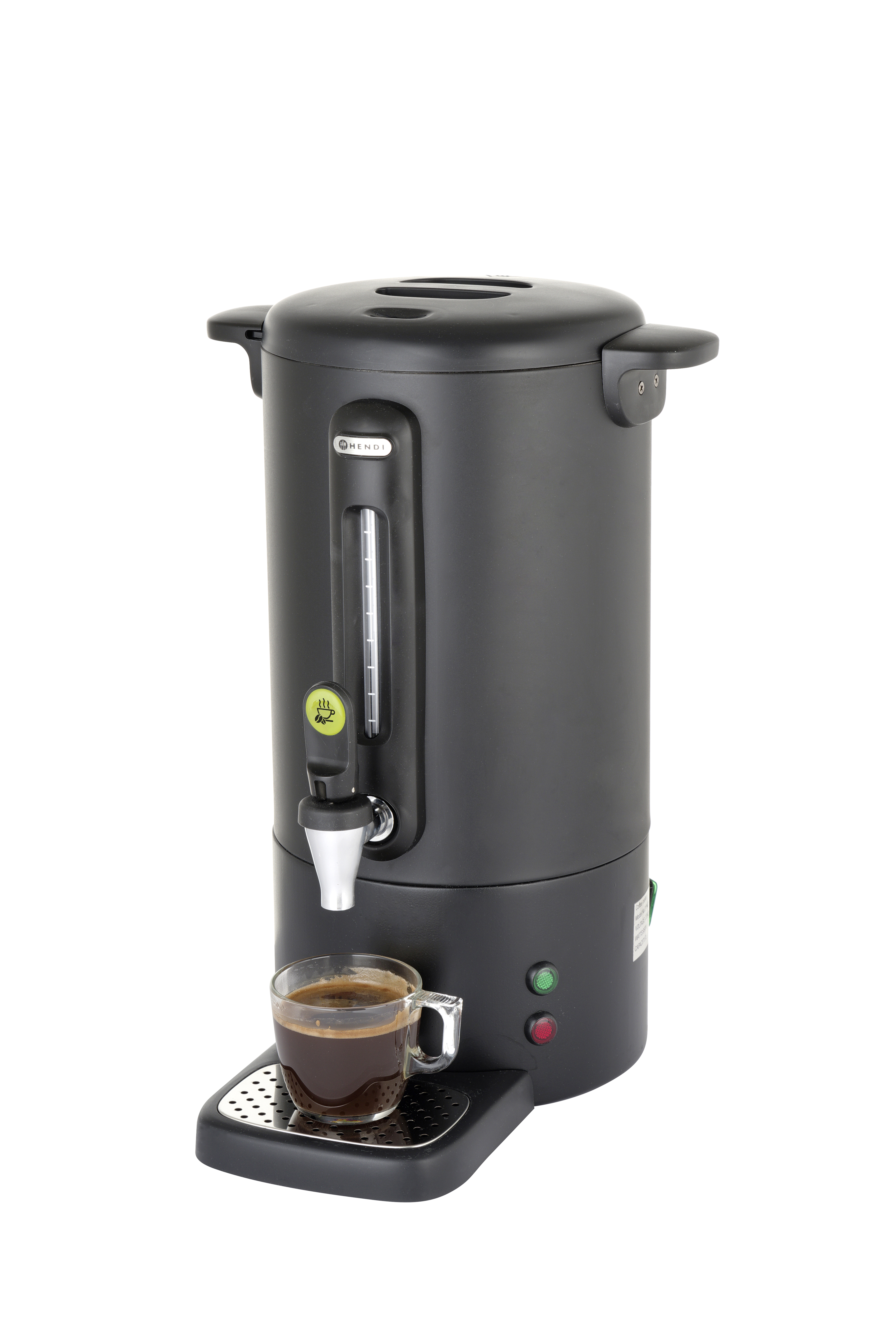 Percolator Coffee maker, matt black 14 liters