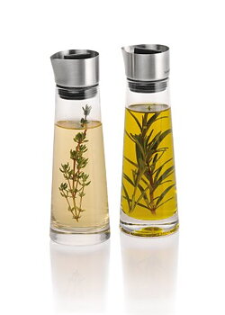 Set / 2 glass bottles for oil and vinegar, ALINJO - Blomus