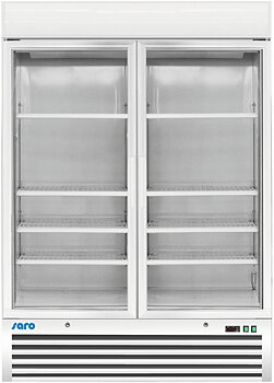 Ventilated freezer - 2 glass doors, 1078 L