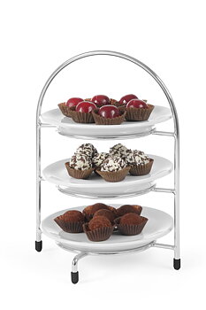 Serving racks for plates