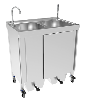 Mobile sink with standalone system for large events