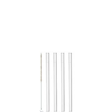 Ciao Sugrör Glas 15cm 4-pack inkl Borste