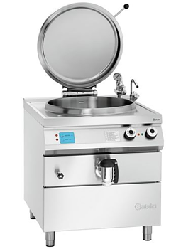 Electric boiling kettle, indirect heating, 100 litres with automatic water level control