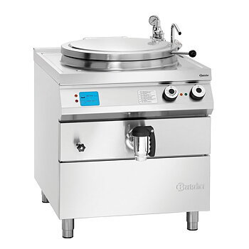 Electric boiling kettle, indirect heating, 100 litres with automatic water level control