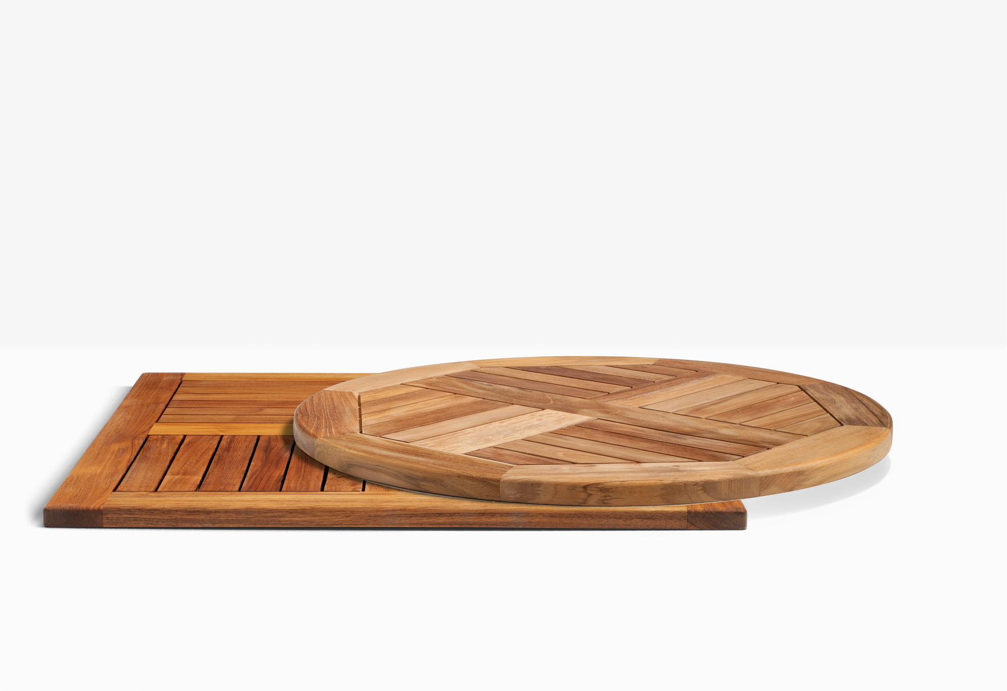 Table tops in Teak