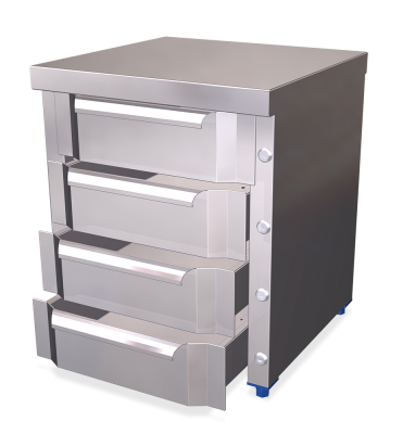 Stainless steel box 4 drawer unit