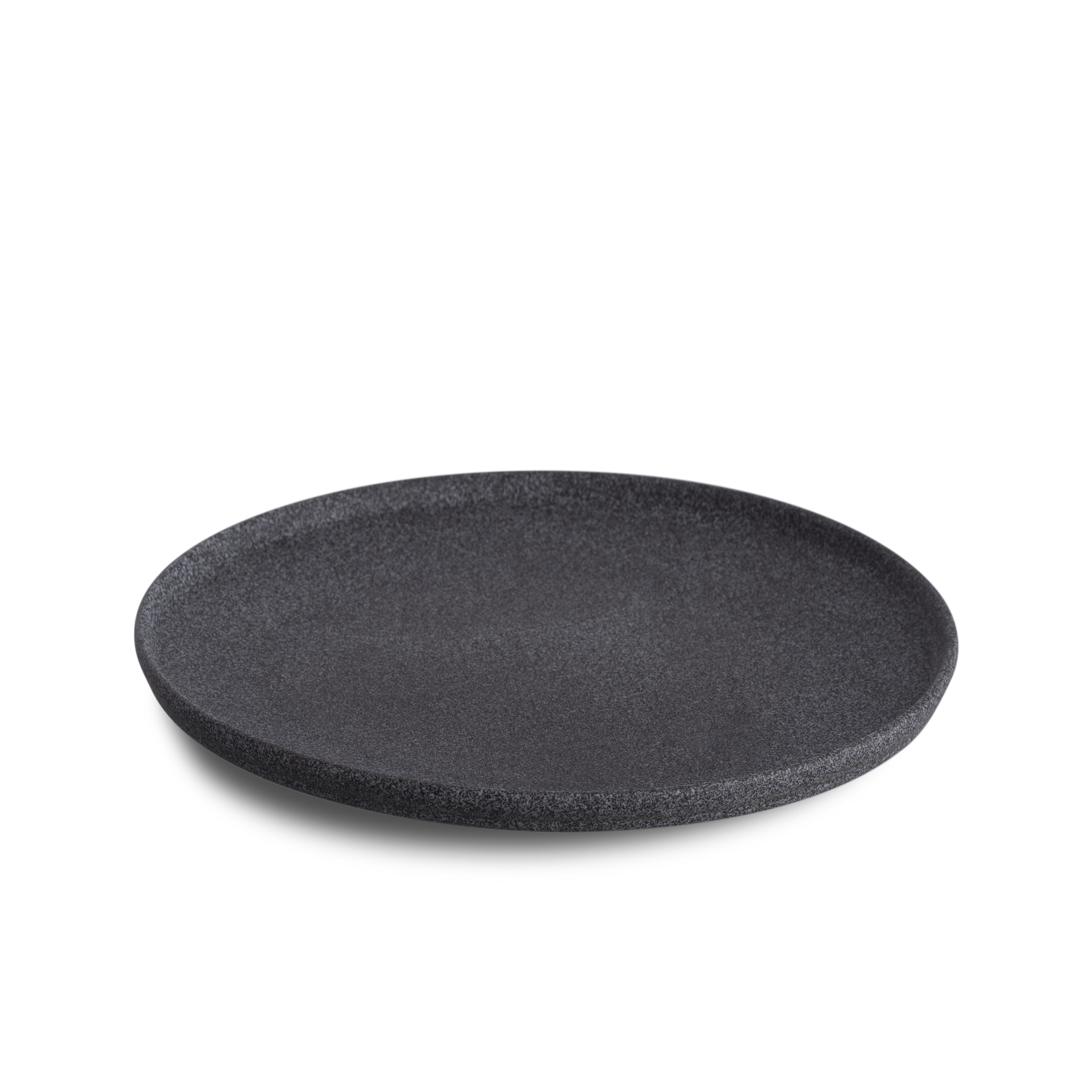 Granite No.4 Flat Plate ø20cm - Black Raw