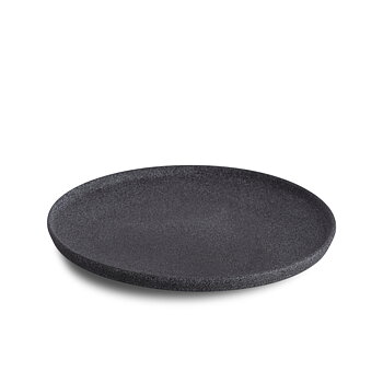 Granite No.4 Flat Plate ø20cm - Black Raw