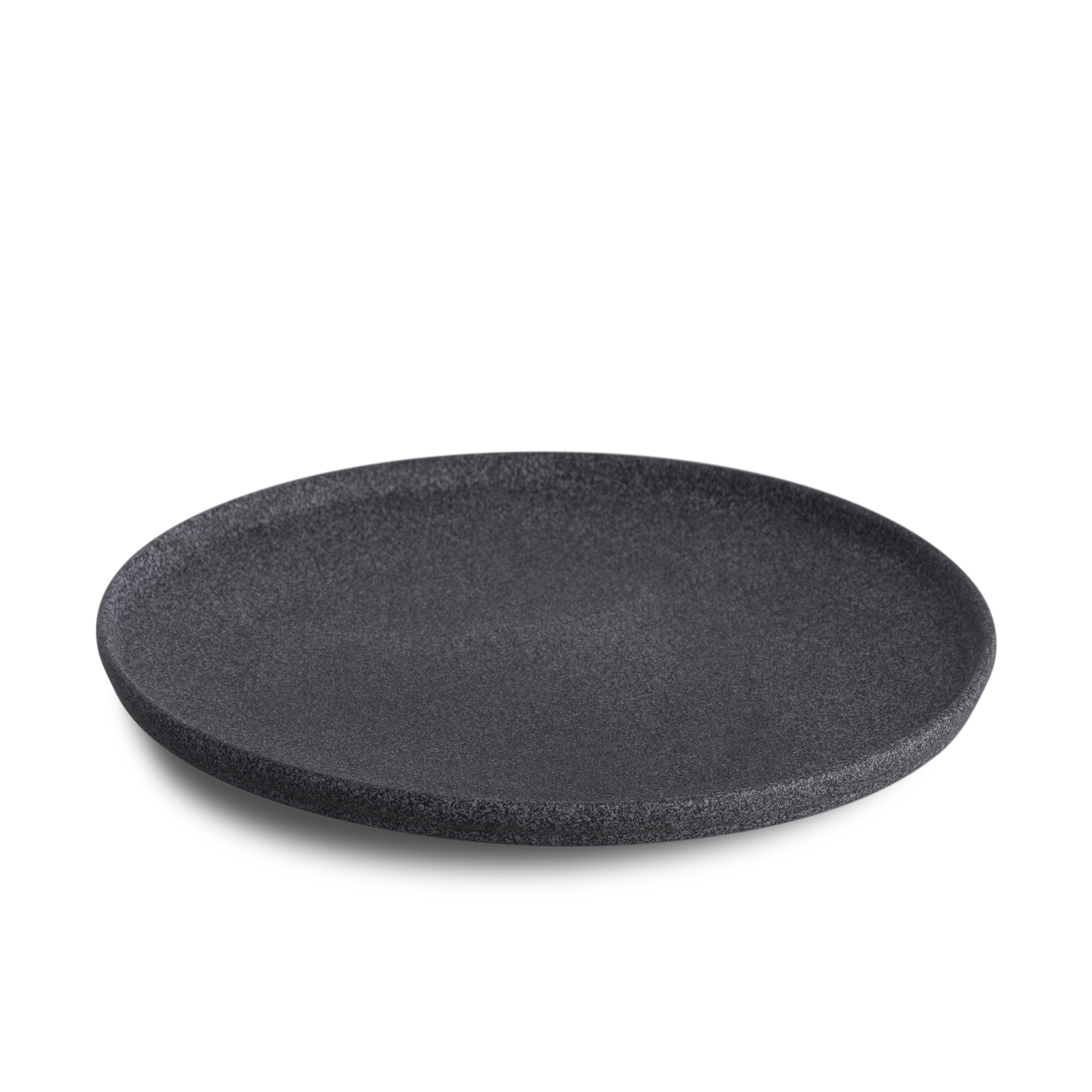 Granite No.4 Flat Plate ø24cm - Black Raw