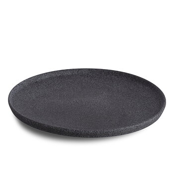 Granite No.4 Flat Plate ø26cm - Black Raw