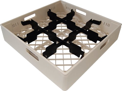 Diskback fackindelad, 9 x glas Ø max 149 mm , BEIGE