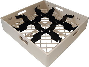 Dish tray compartment, 9 x glass Ø max 149 mm, BEIGE