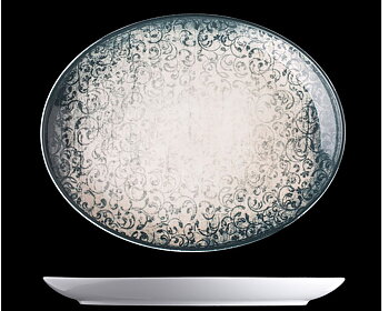 Vintage Tallrik, oval D28cm