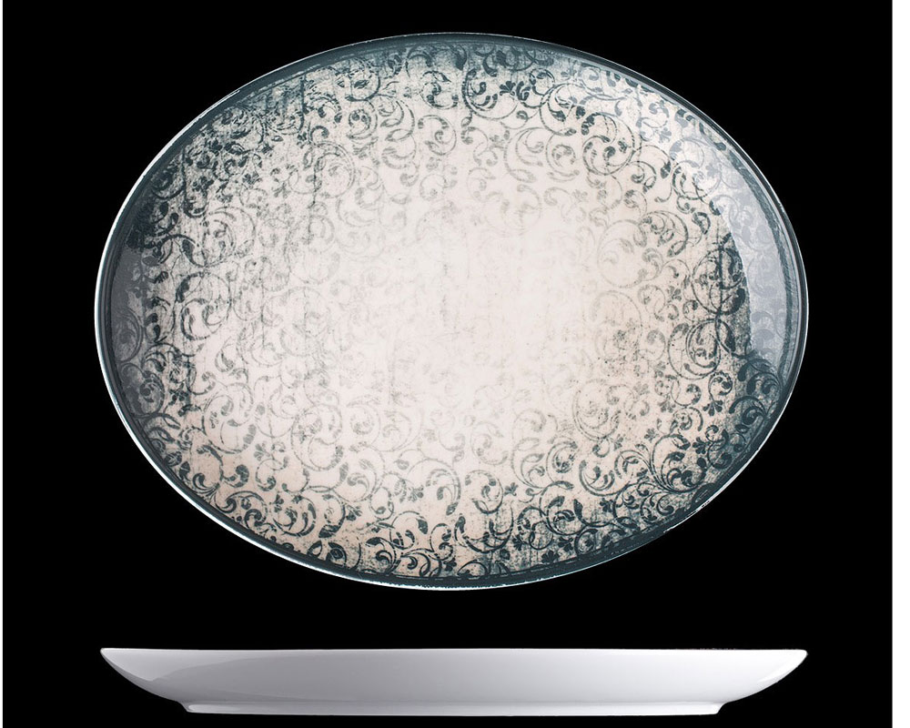 Vintage Plate, oval D32cm