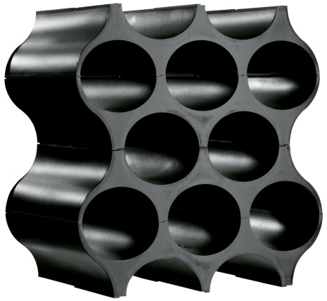 SET-UP, Wine rack, Black