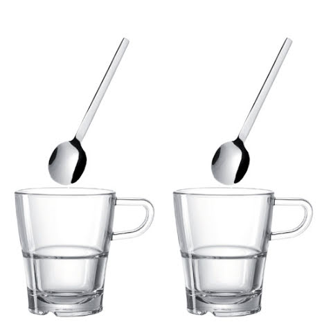 Coffee set - Coffee cup and spoon x 2