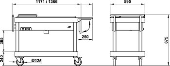 Bain Marie carriage Artimide 