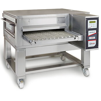 Electric ventilated tunnel oven, on castors, digital, max 135 pizzas/h