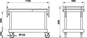 Service trolley Artimide 