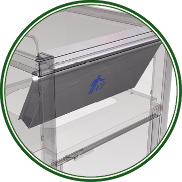 Stainless steel waste container XS - 2