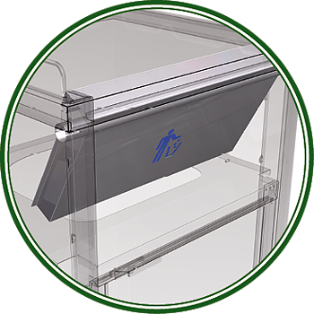 Stainless steel waste container XS