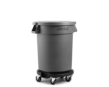 Waste 75L, gray plastic