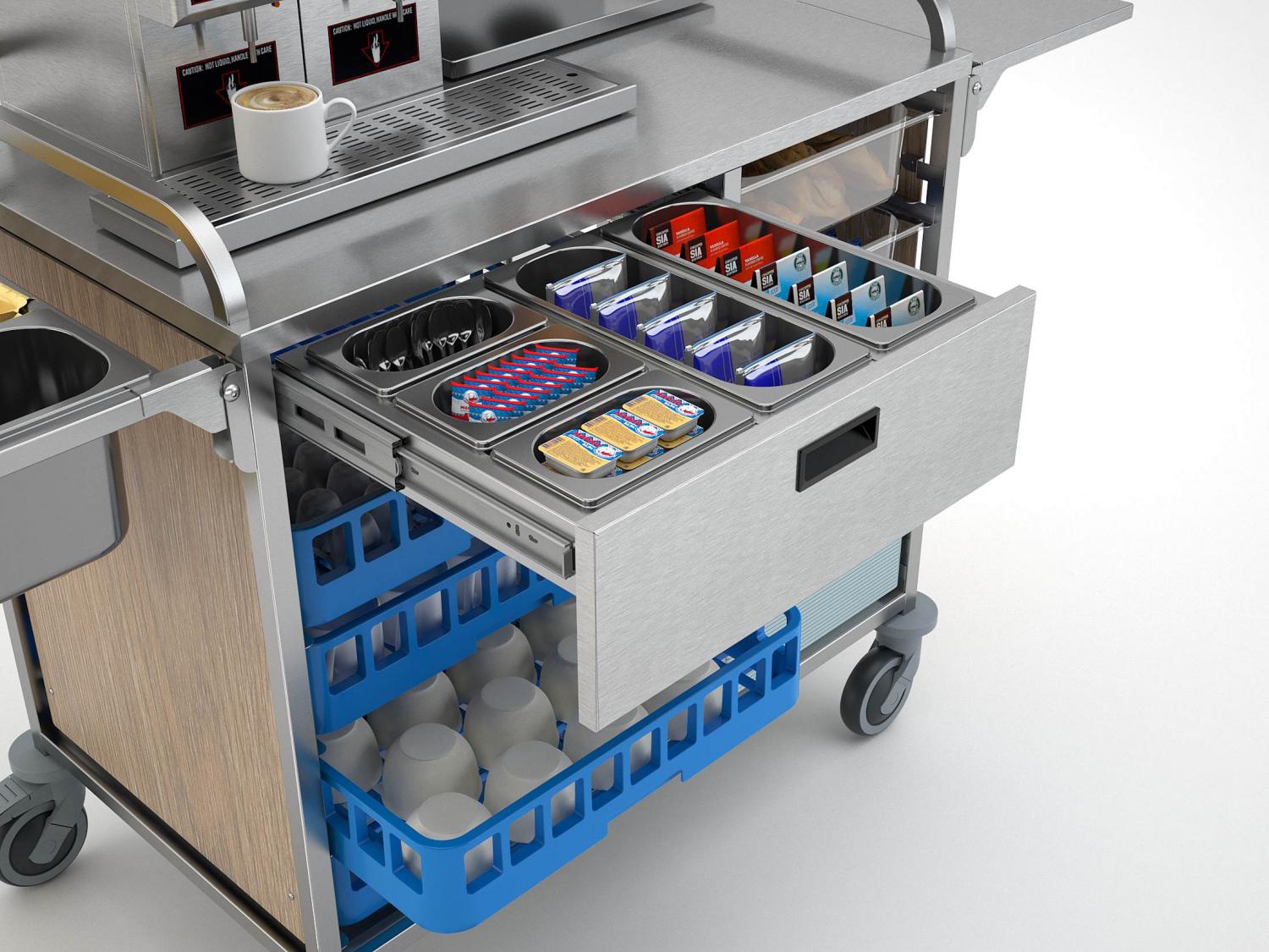 Food distribution trolley A-Care - 3