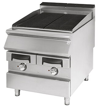 Vattengrill, elektrisk, dubbel , vändbart gjutjärnsgaller