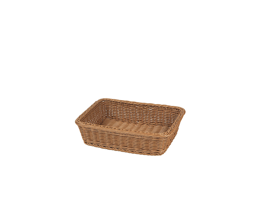 Bread basket, brown, 36x27 cm