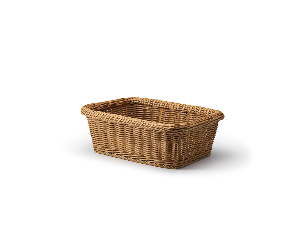 Bread basket, brown, 37,5x28 cm