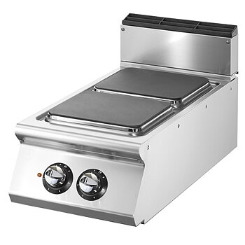Bench stove - 2 square plates