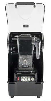 Blender med huv för ljudreduktion