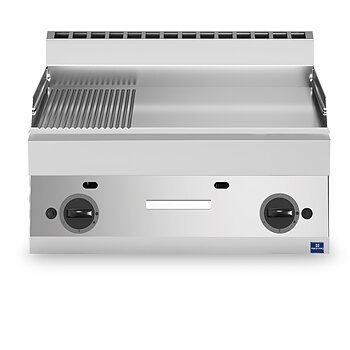 Stekhäll/grill gas, dubbel, räfflad/slätplatta
