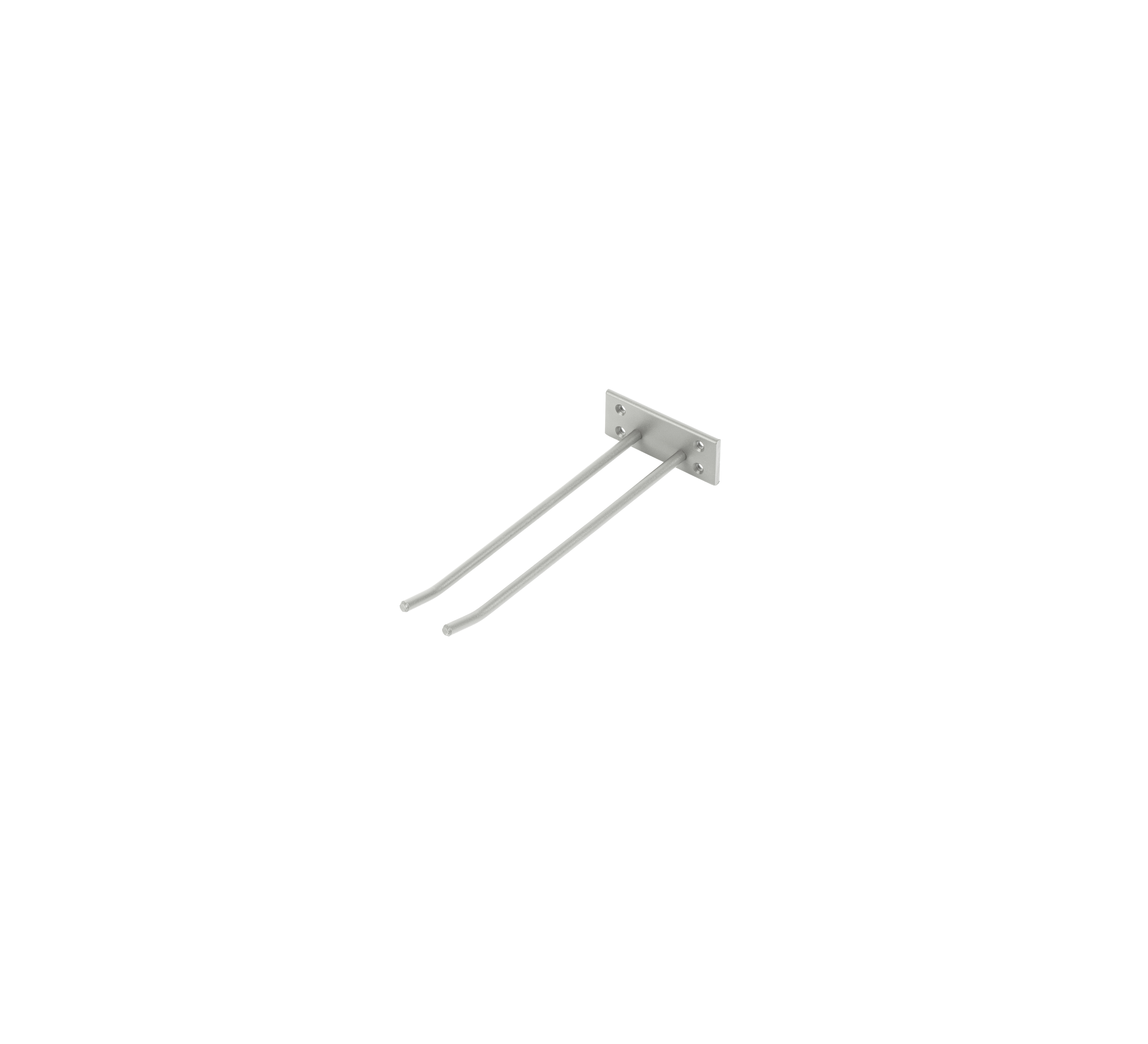 Glass mount for wall mounting, Grey structure , 1 sektion