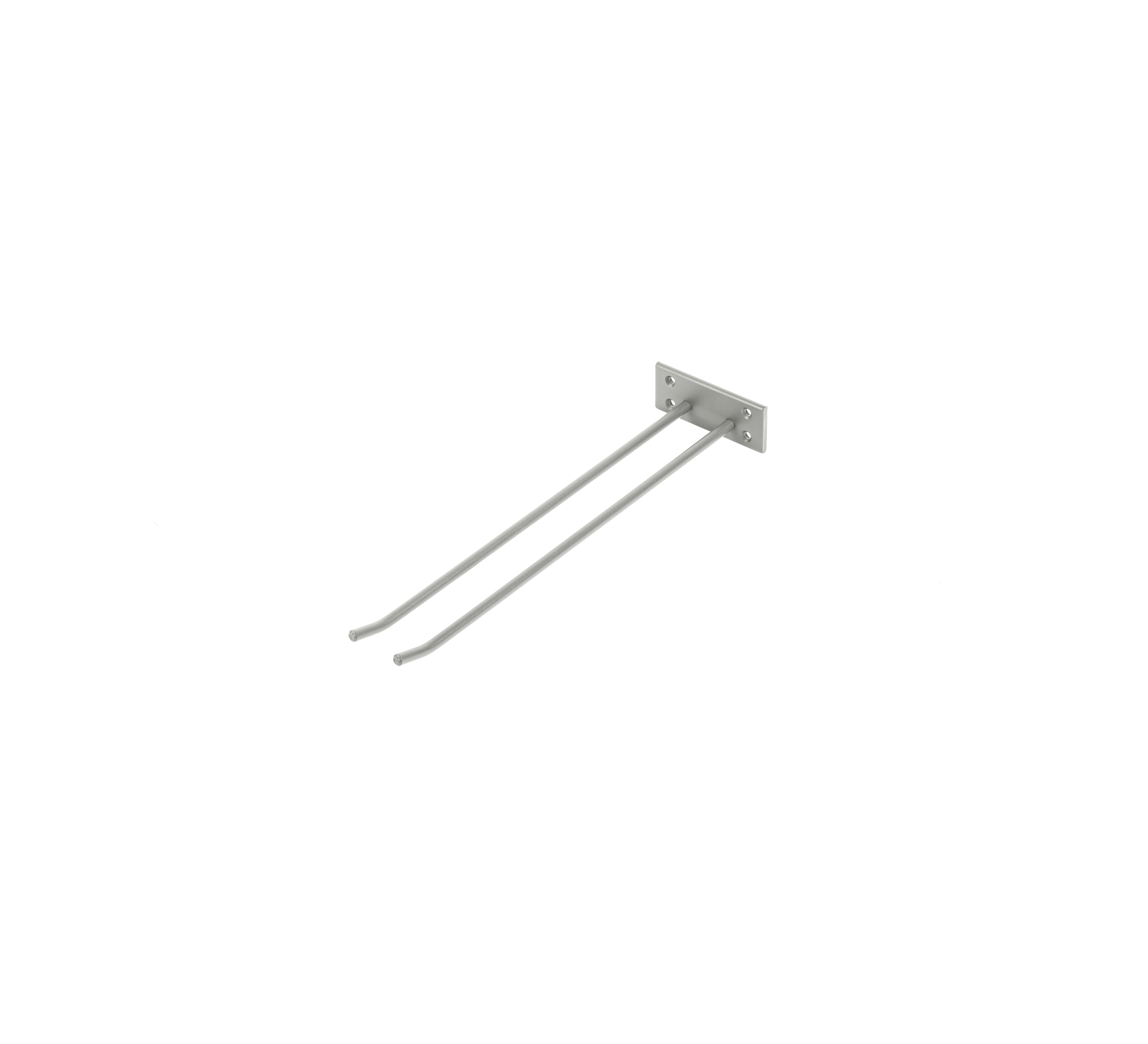 Glass mount for wall mounting, Grey structure , 1 sektion - 2