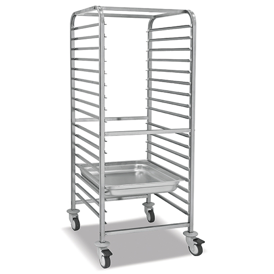 Trolley for GN containers, 17x GN 2/1 h=65 mm