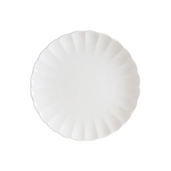 East Flat Tallrik 25 cm vit
