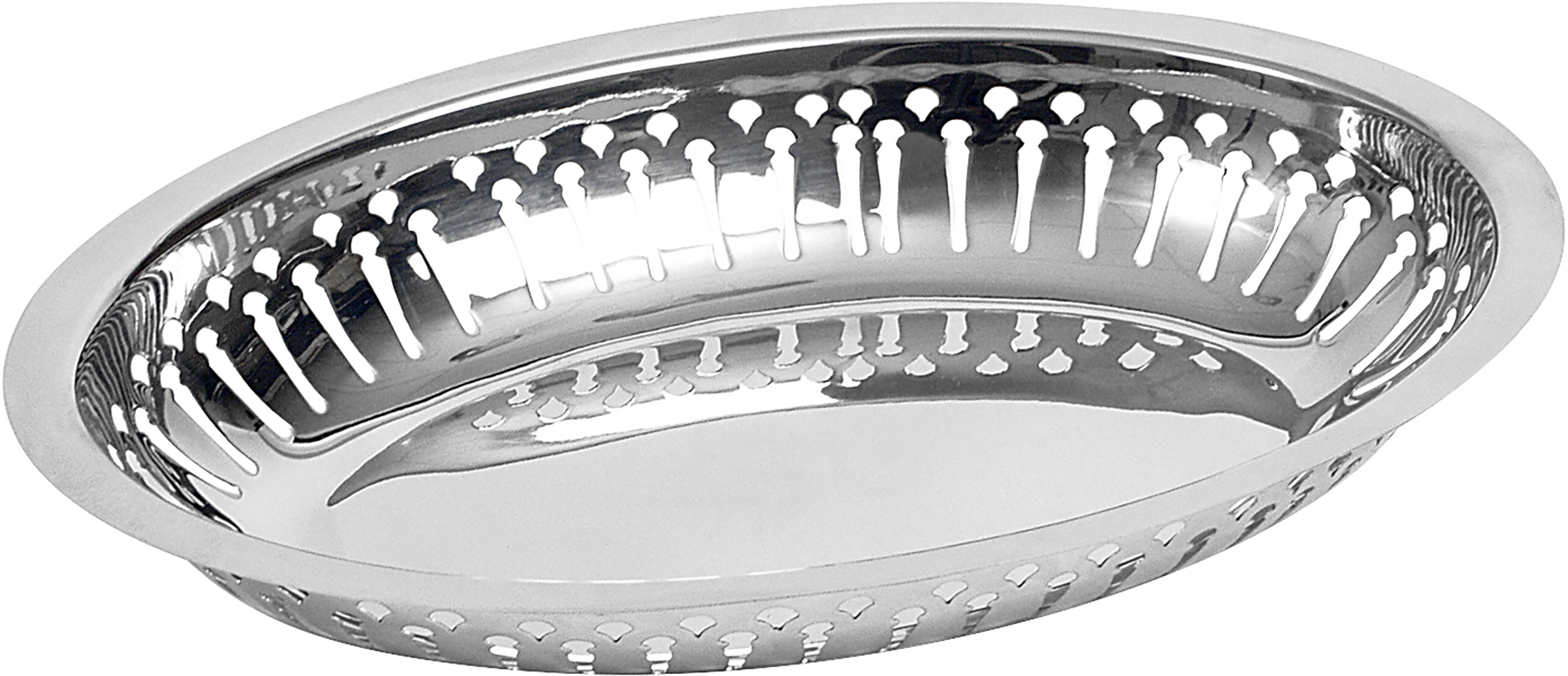Serveringskorg rostfri oval 24x16cm