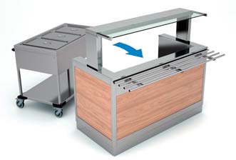 Buffet trolley - OMNIA - Roll in module - 2