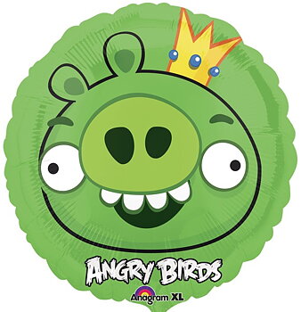 18" Heliumfylld Angry Birds King Pig 45cm