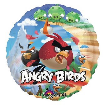 18" Heliumfylld Angry Birds 45 cm