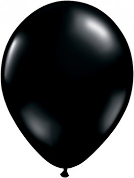 28cm svart - Onyxsvart ballong - 11"